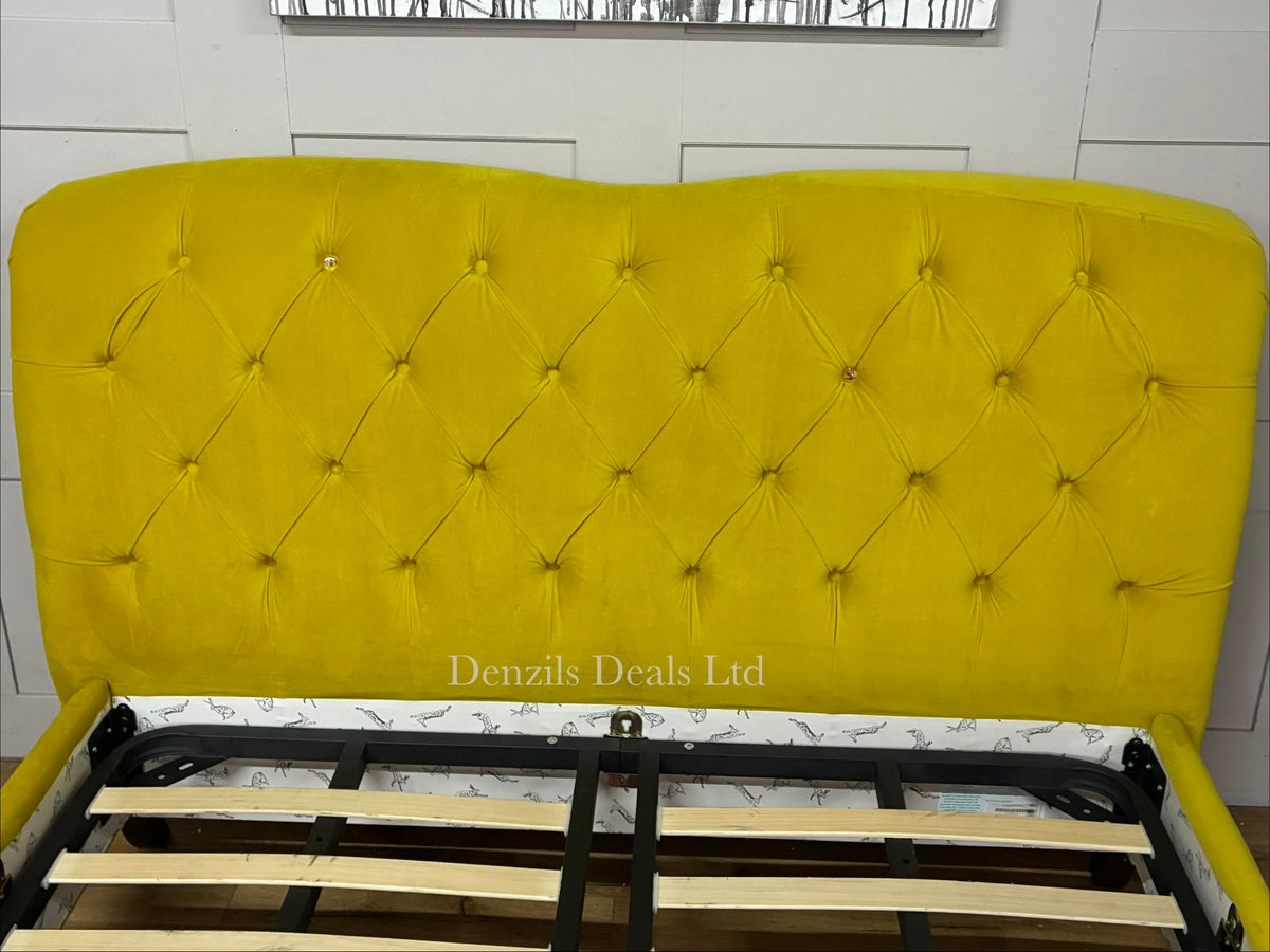 Windsor King Size Bed Frame, Joules At DFS Mustard Rrp £1149 R40