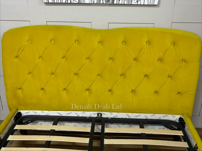 Windsor King Size Bed Frame, Joules At DFS Mustard Rrp £1149 R40