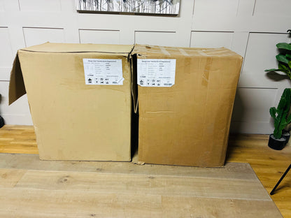 John Lewis Margo Button Back Dining Chair Brushed Tweed, Natural, Set of 4