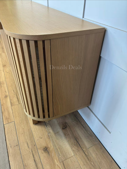 John Lewis Slatted TV Stand Sideboard for TVs up to 60", Oak Rrp £749