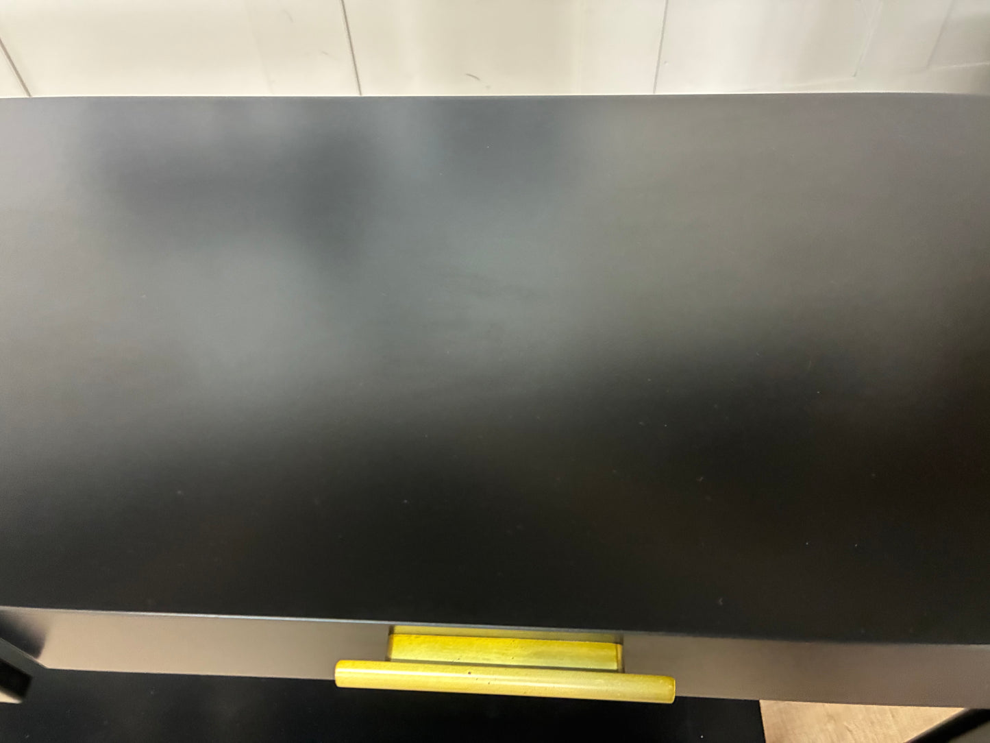 West Elm black metalwork console with 3 drawers 156.7cm Wide. Rrp £1029