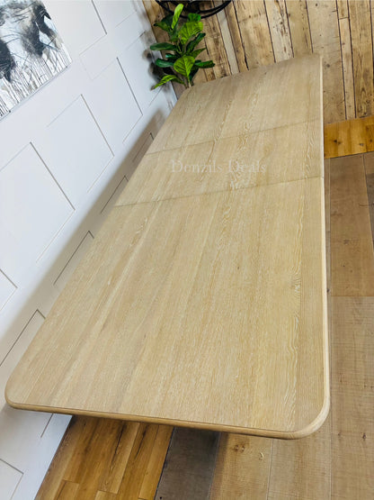 Gallery Direct Bessemer Rectangular Extending Dining Table, Oak  Rrp £899