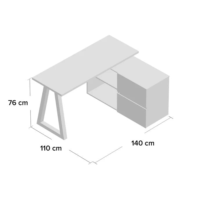 Jahnke C 145E Writing Desk Brand New White RRP 329.99