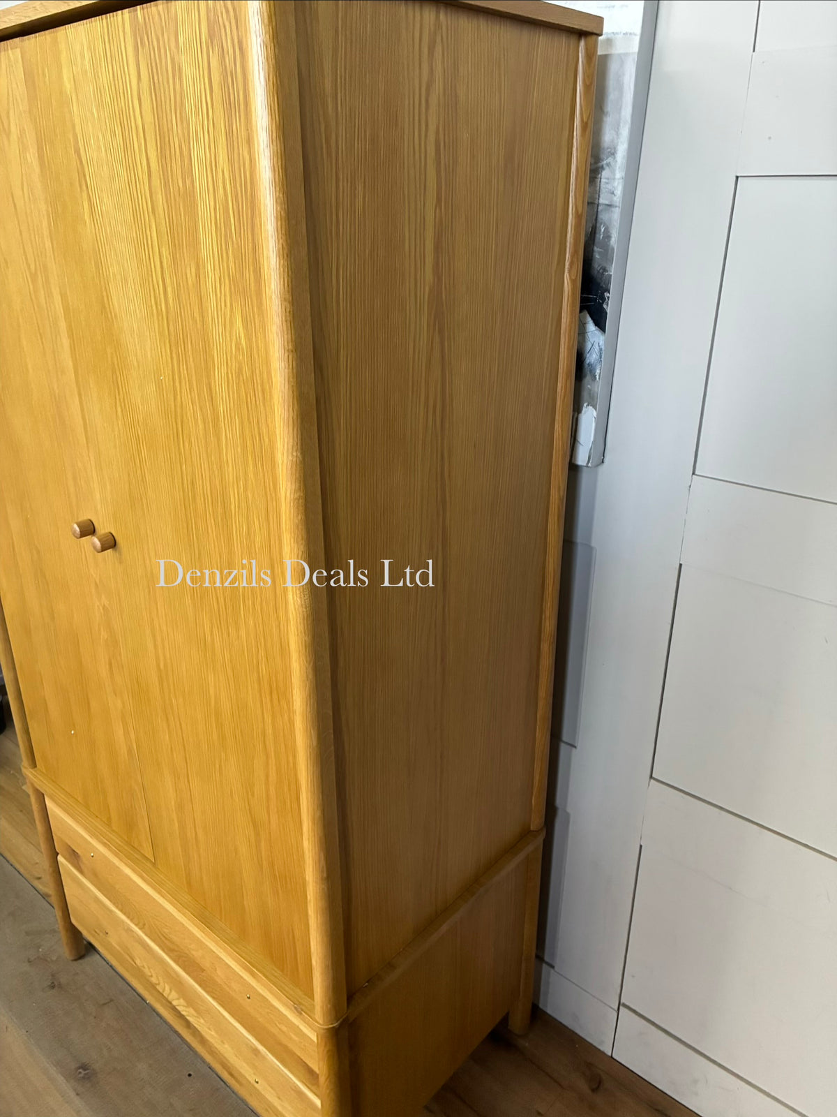 John Lewis Spindle Double Wardrobe with 2 Drawers, Oak Rrp £899 R57