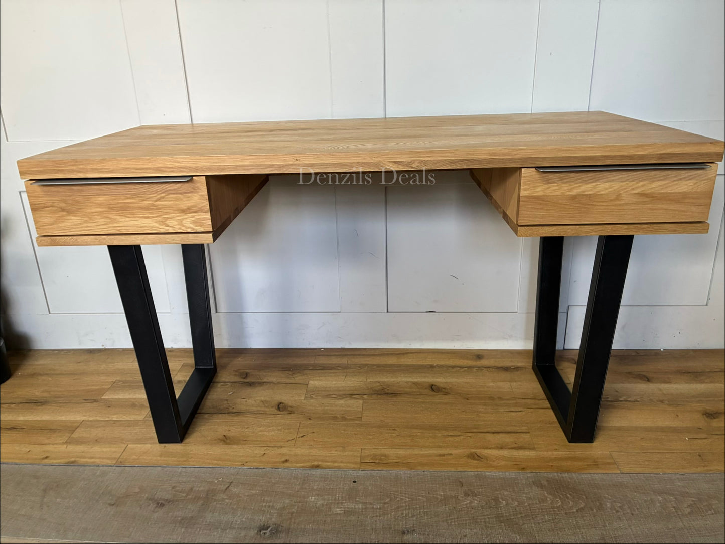 John Lewis Calia Small 2 Drawer Desk, Oak Rrp £599 R20