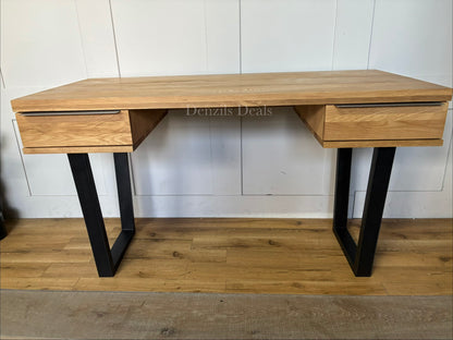 John Lewis Calia Small 2 Drawer Desk, Oak Rrp £599 R20