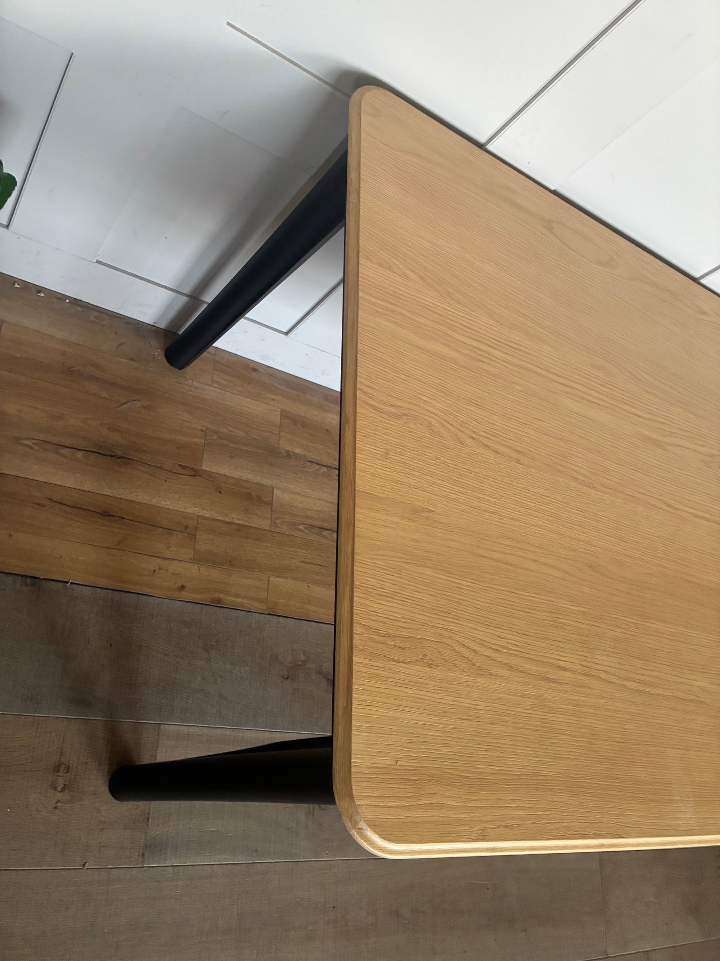 John Lewis Stanton Extending Dining Table, Oak/Black Rrp £799