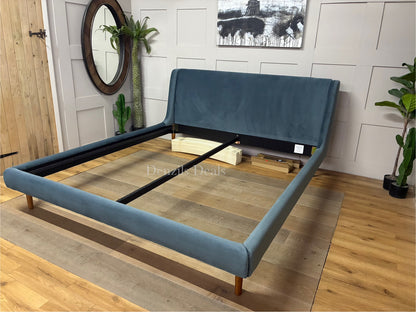 John Lewis Mid-Century Sweep Upholstered Bed Frame, Super King Size