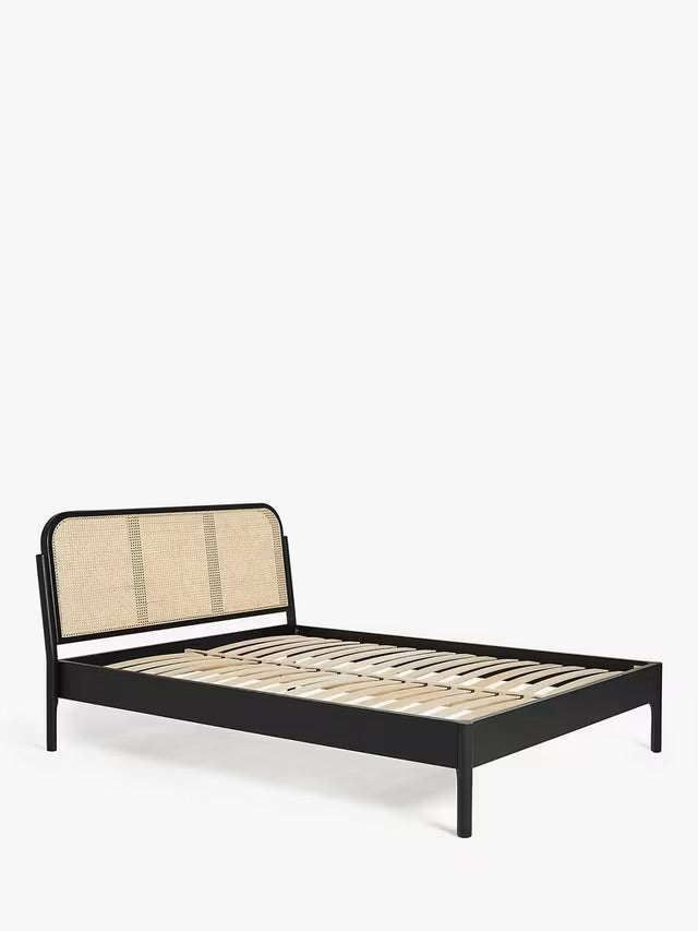 John Lewis Rattan Bed Frame, Double black Rrp £629