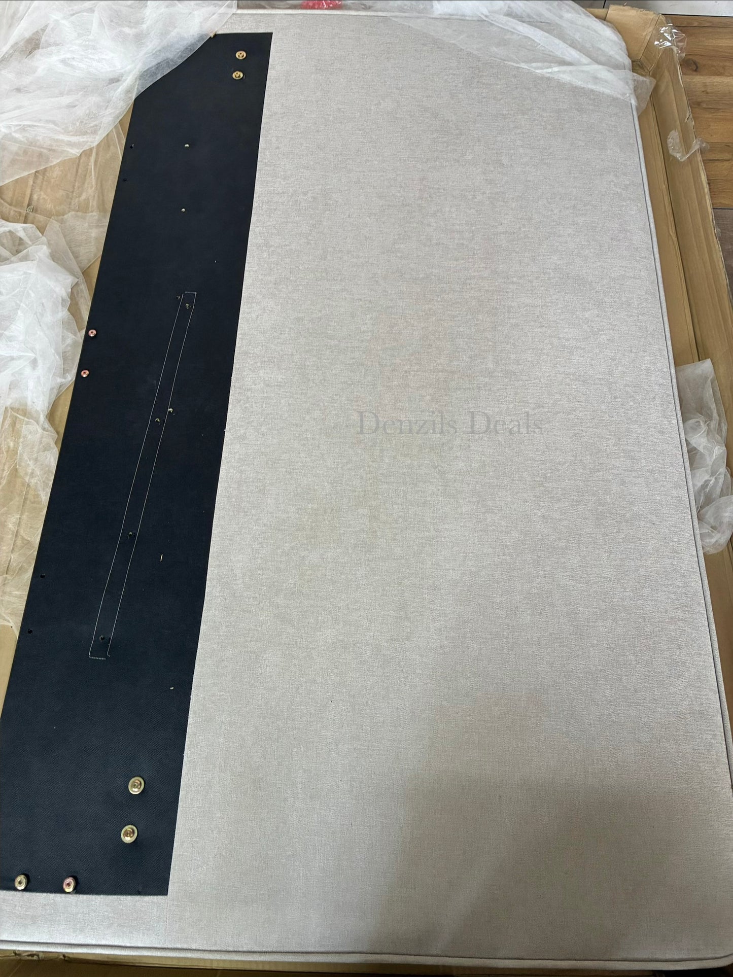 John Lewis Clyde Ottoman Storage King Bed Frame, Brushed Weave Beige Rrp £429