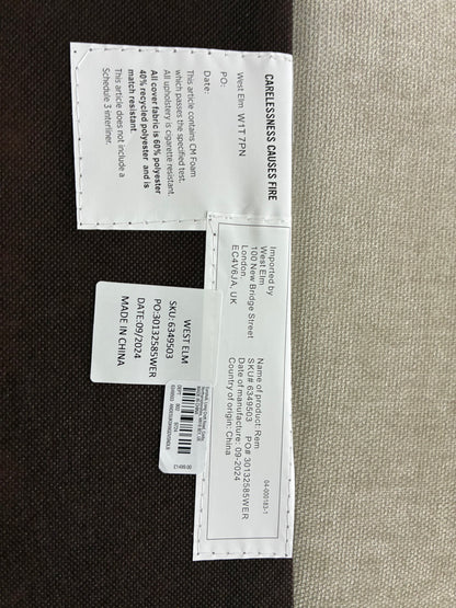 West Elm Andes Super King Size Bed - Metal Legs