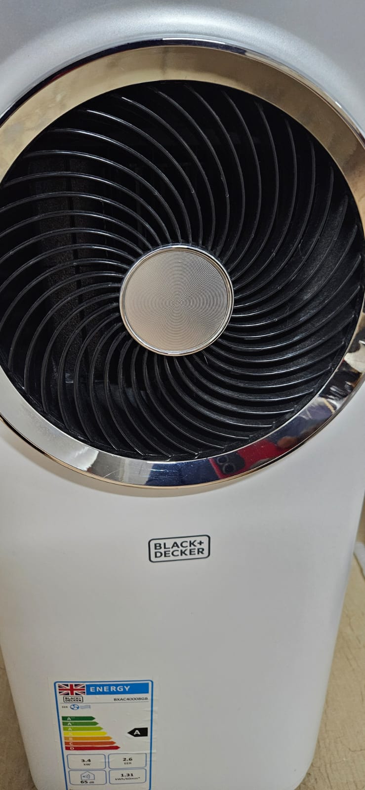 BLACK+DECKER 12K 3-in-1 Air Conditioning Unit - White (BXAC40008GB) R11