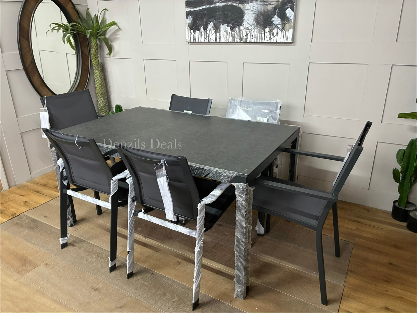 John Lewis Tampa Garden Dining Table With 4 Tampa dining Chairs and 2 Miami dining chairs