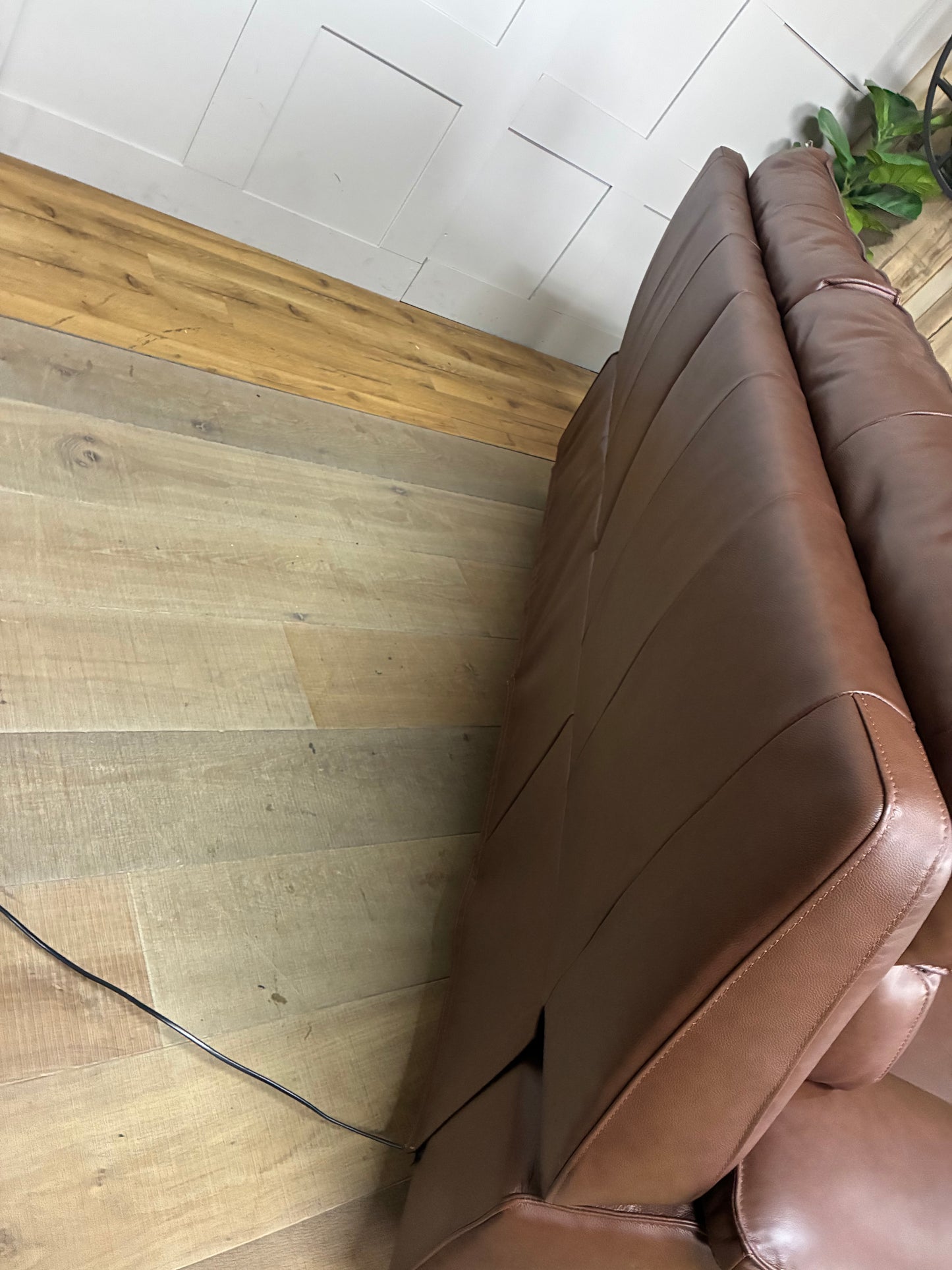 Selby 3 Seater Electric Recliner. Virgo Chestnut Leather