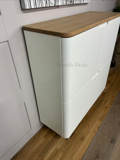 John Lewis Ebbe Gehl for John Lewis Mira Storage Cabinet, White/Oak RRP £750