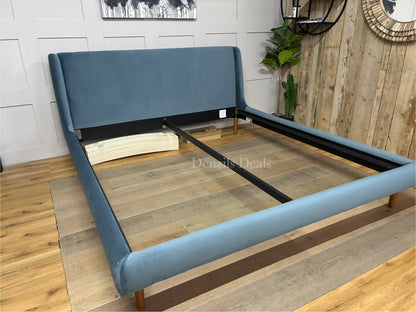 John Lewis Mid-Century Sweep Upholstered Bed Frame, Super King Size