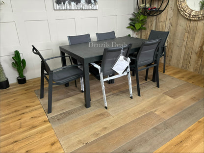 John Lewis Tampa Garden extending Dining Table With 6 dining Chairs