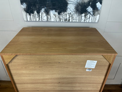 John Lewis Bow 5 Drawer Low Wardrobe, Natural Rrp £699 R43