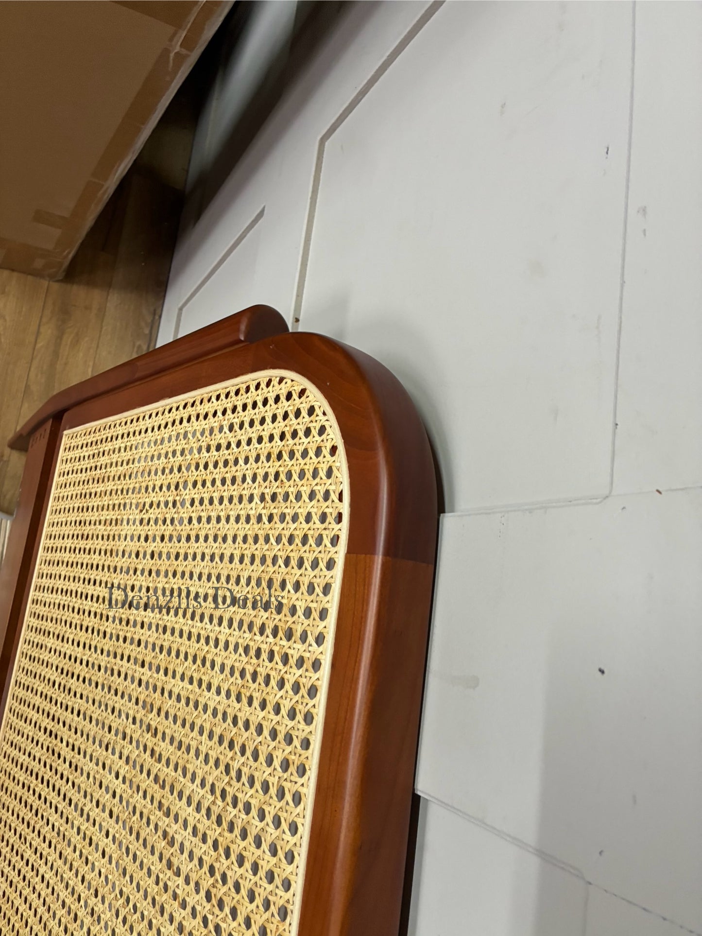 John Lewis Rattan Kingsize Bed Cherry  R50