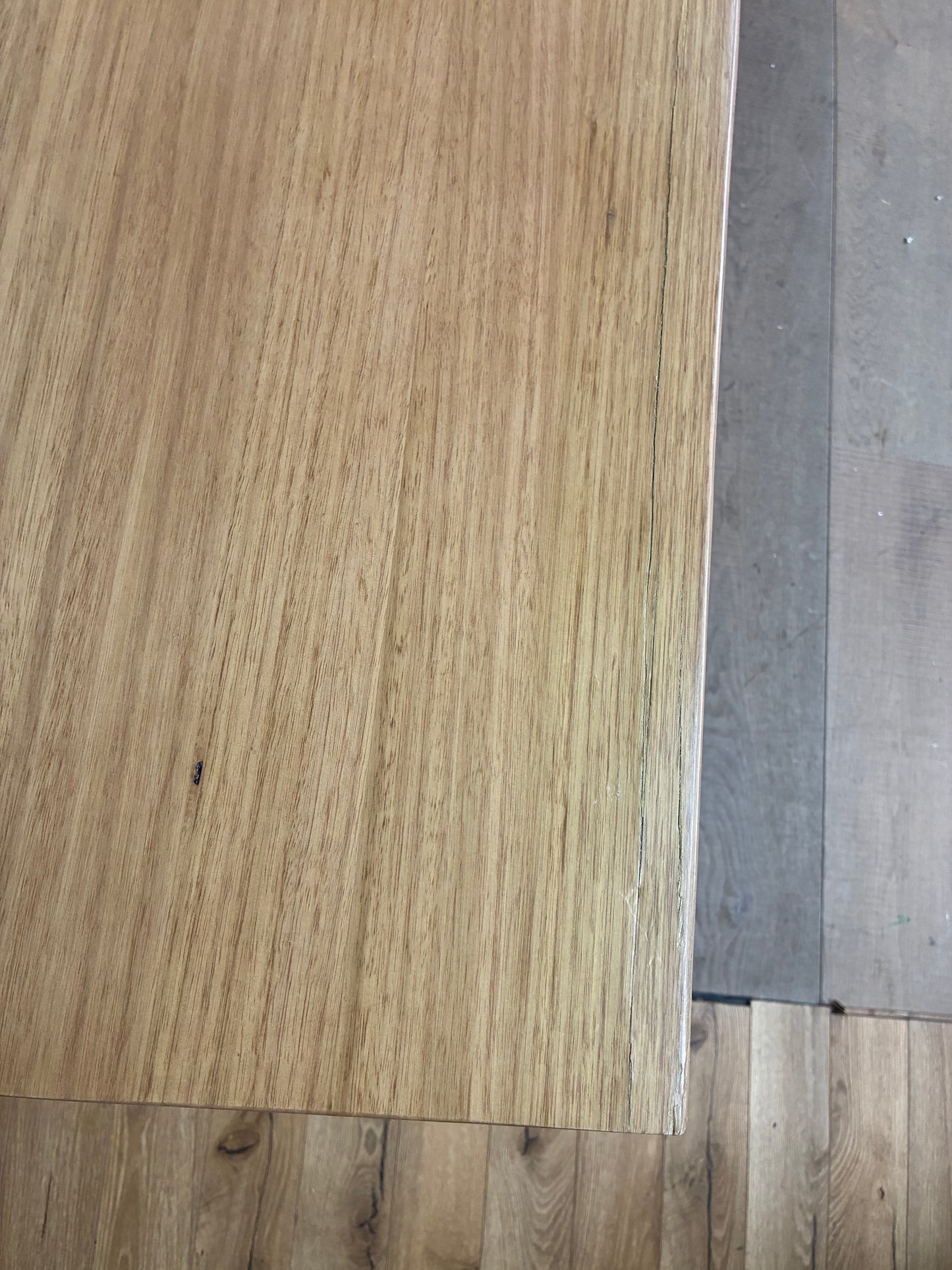 nick scali Blox Dining Table Australian Oak with Geometric Legs  #2