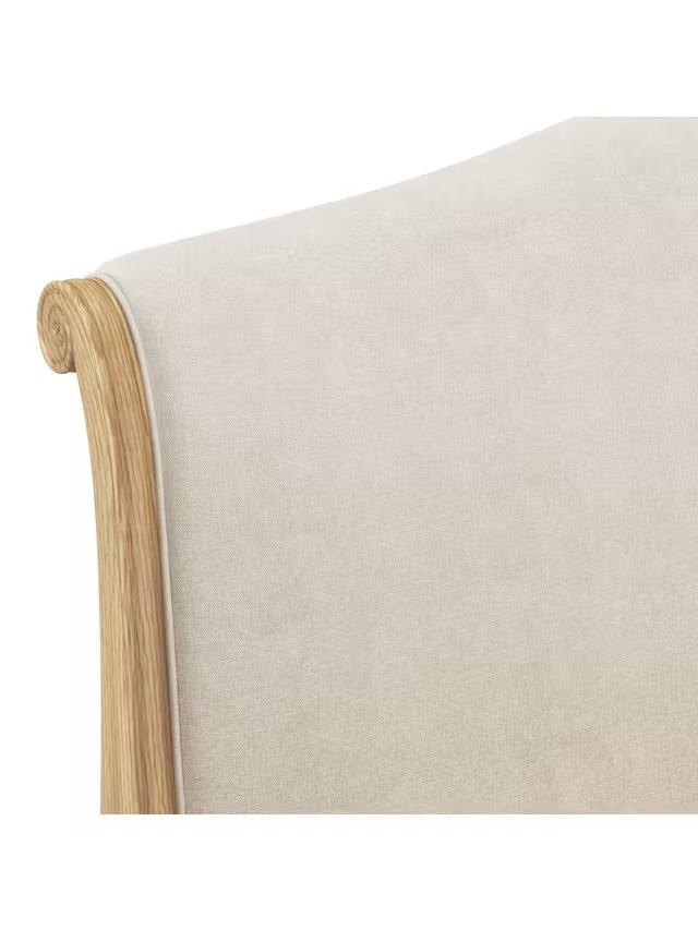 John Lewis Louis Low End Sleigh Bed Frame, Super King Size, Oak RRP £1499