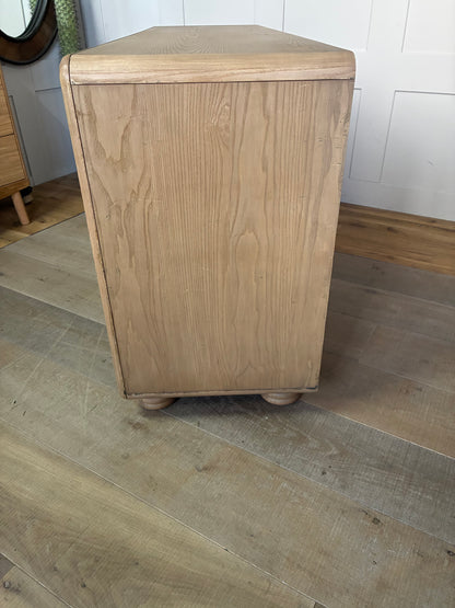 Anthropologie Monza Faux-Leather Six Drawer Chest R43