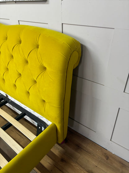 Windsor King Size Bed Frame, Joules At DFS Mustard Rrp £1149 R40