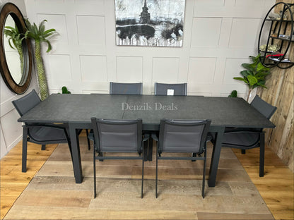 John Lewis Tampa Garden extending Dining Table With 6 dining Chairs