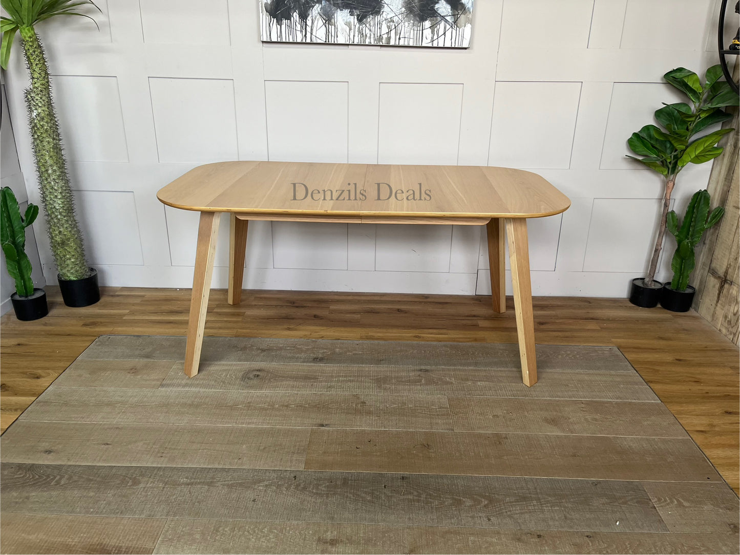 John Lewis Dining Table ANYDAY Anton 6-8 Seater Extending, Oak Rrp £399 R52