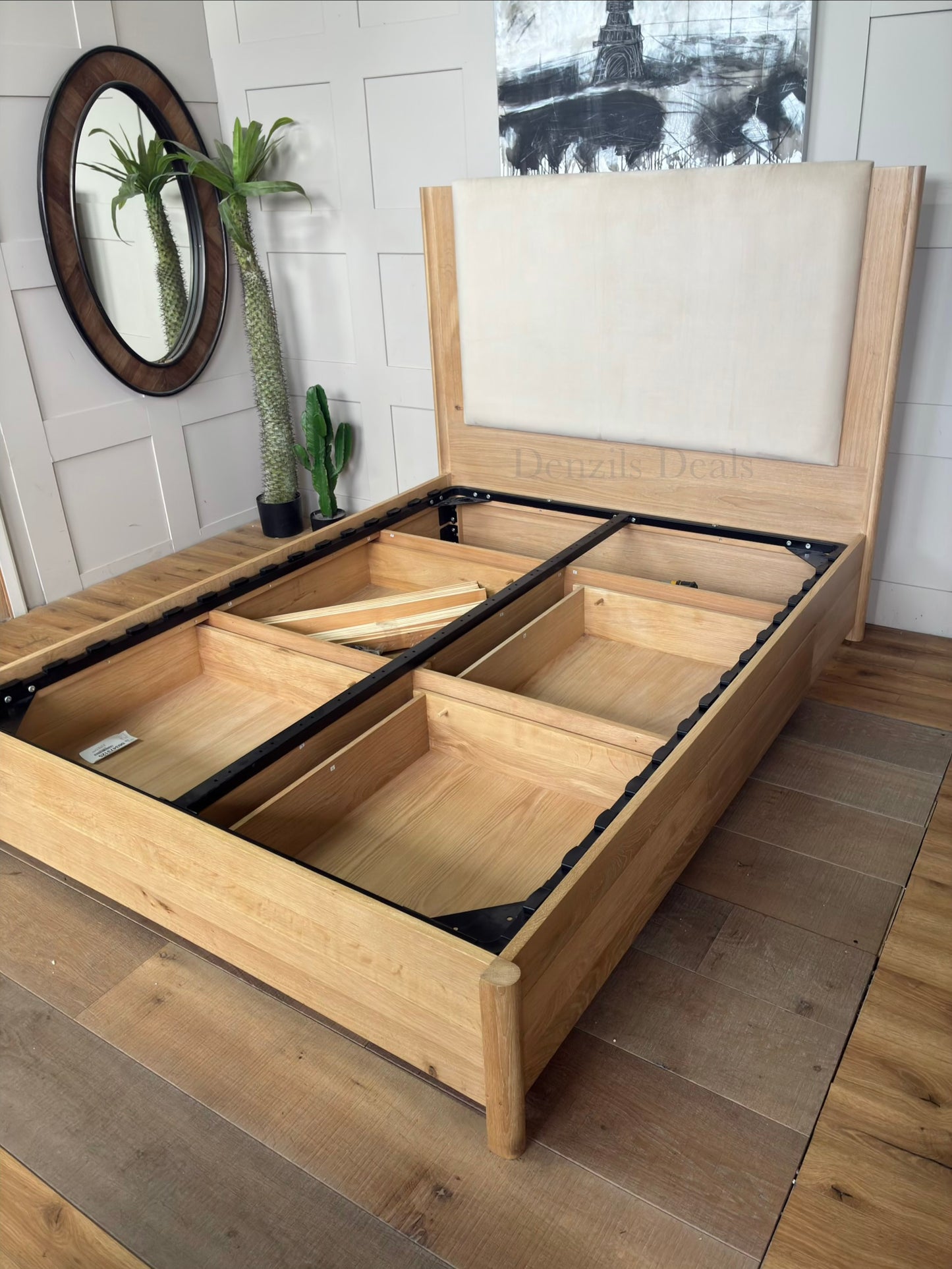 John Lewis Rest 4 Drawer Bed Frame, King, Natural Wood RRP £1599 R57