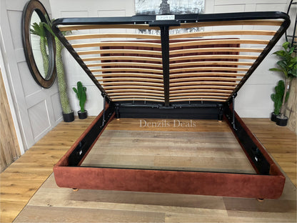 Tempur Arc™ Luxury Upholstered Ottoman Supper King Size Bed Frame