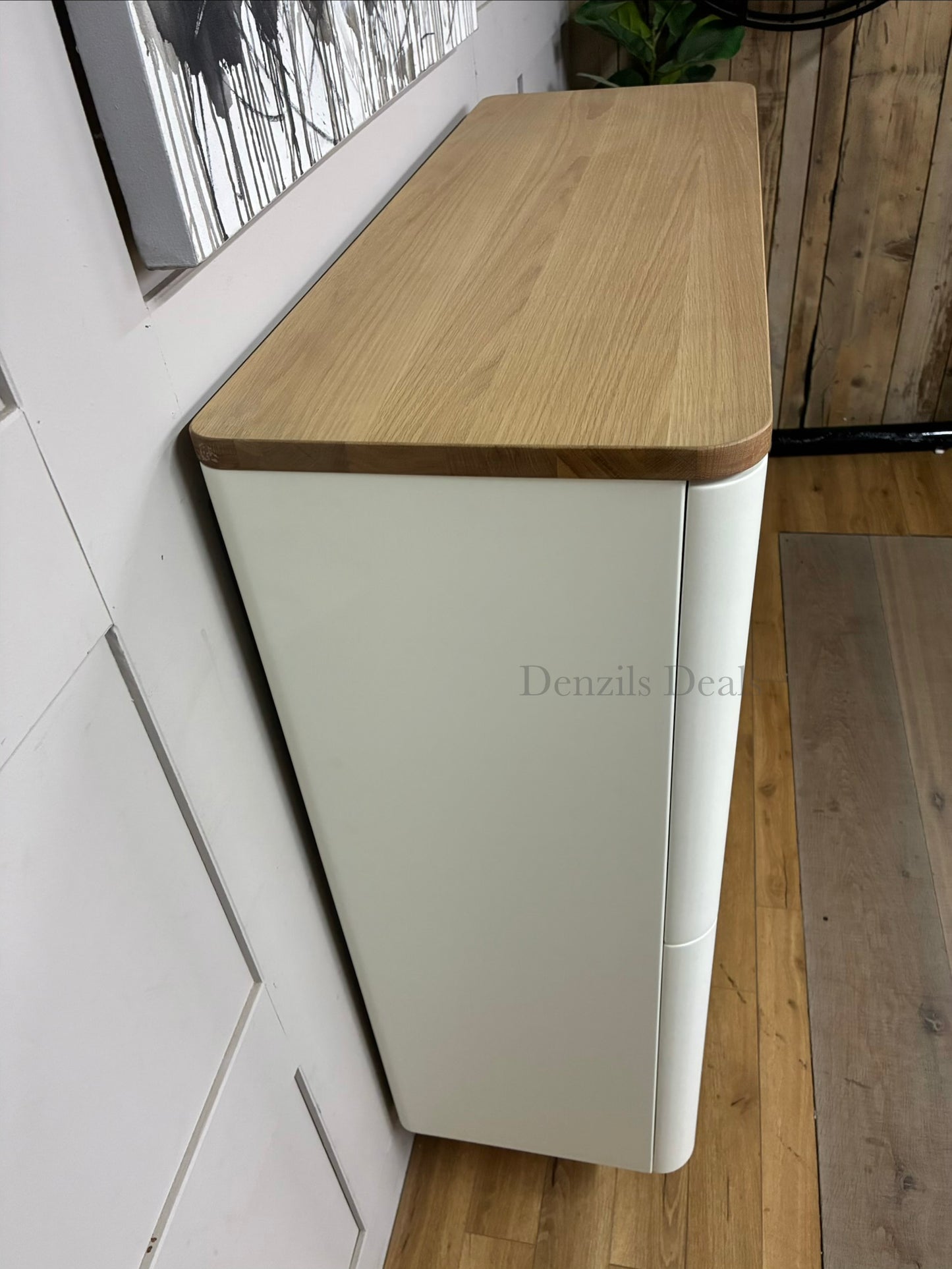 John Lewis Ebbe Gehl for John Lewis Mira Storage Cabinet, White/Oak RRP £750