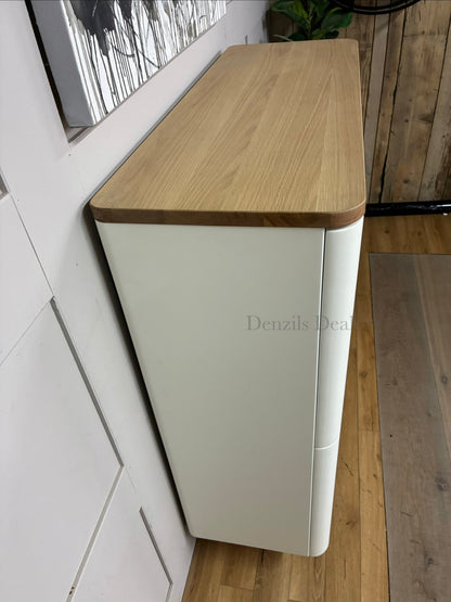 John Lewis Ebbe Gehl for John Lewis Mira Storage Cabinet, White/Oak RRP £750