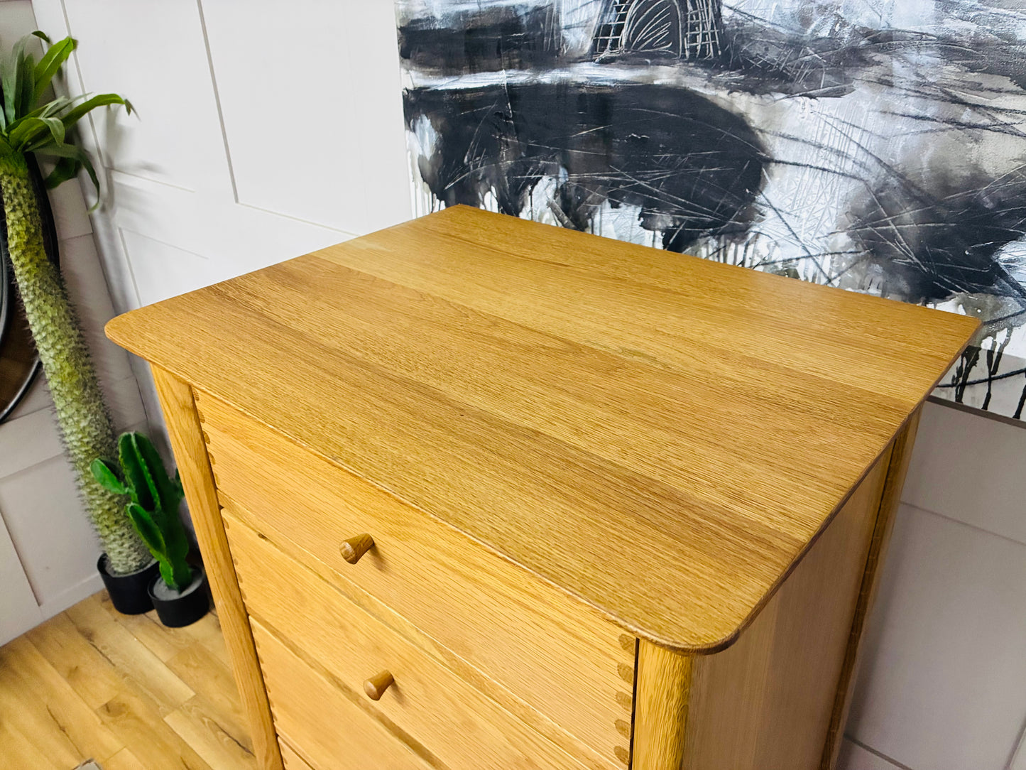 John Lewis Essence Tall 6 Drawer Chest, Oak  RRP£649