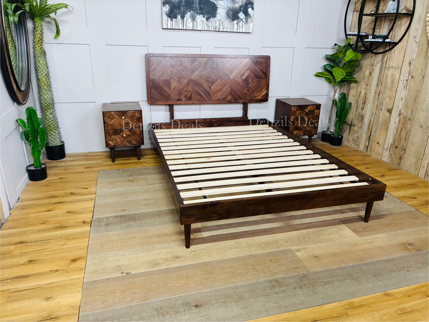 Swoon John Lewis + Swoon Franklin Bed Frame, Double Size, Dark Brown Rrp£799 R22