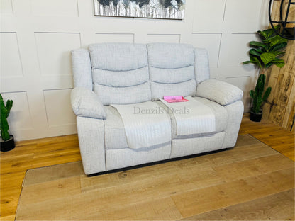 OAK FURNITURELAND Marlow 2 Seater Sofa Keswick Dove Fabric R50