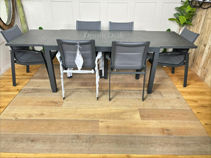 John Lewis Tampa Garden extending Dining Table With 6 dining Chairs