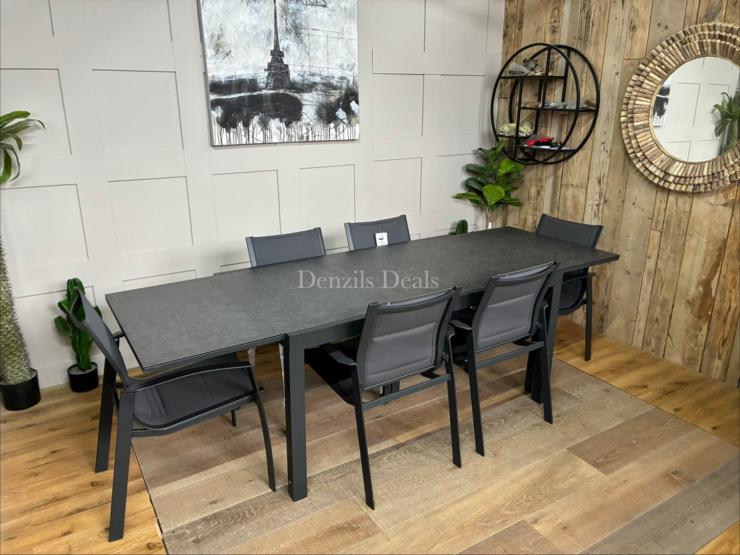 John Lewis Tampa Garden extending Dining Table With 6 dining Chairs