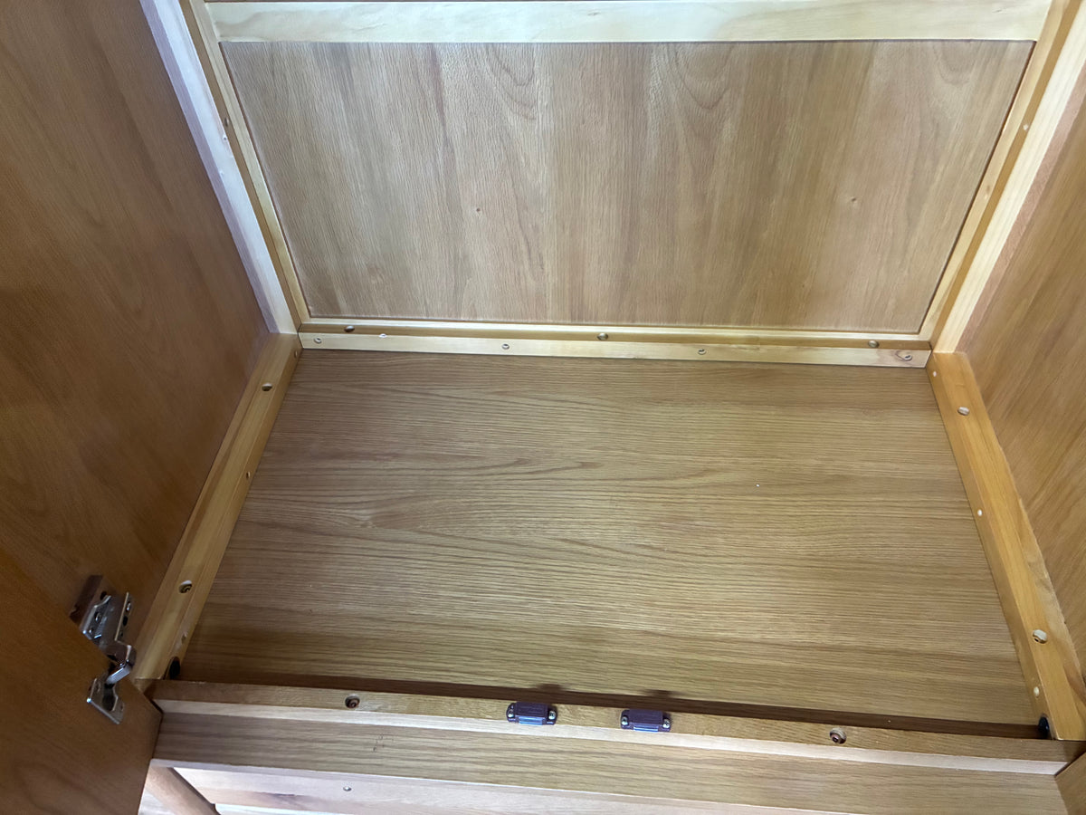 John Lewis Spindle Double Wardrobe with 2 Drawers, Oak Rrp £899 R57