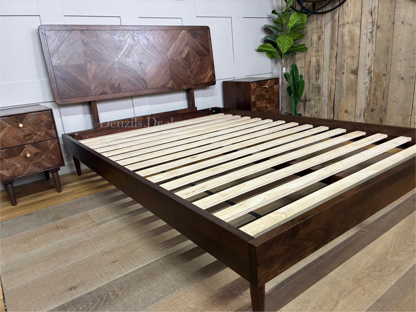 Swoon John Lewis + Swoon Franklin Bed Frame, Double Size, Dark Brown Rrp£799 R22