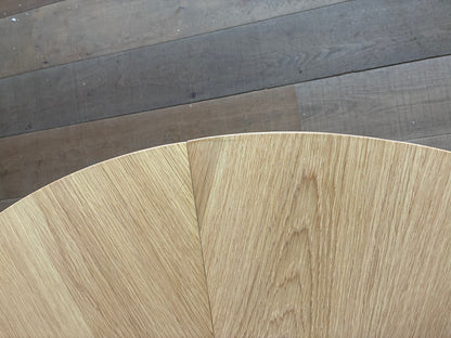 John Lewis Notch Round 4-6 Seater Extending Dining Table, Oak Rrp £799 R5