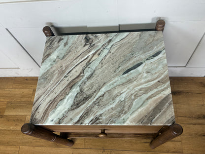 Anthropologie Amelia Marble-Top Nightstand R56