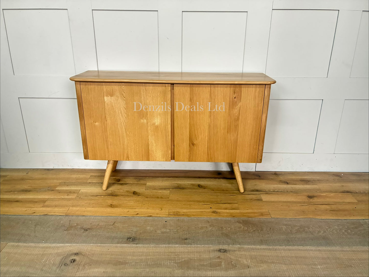John Lewis Greenwood 2 Door Sideboard, Solid Oak/Bianco Oil Rep £499