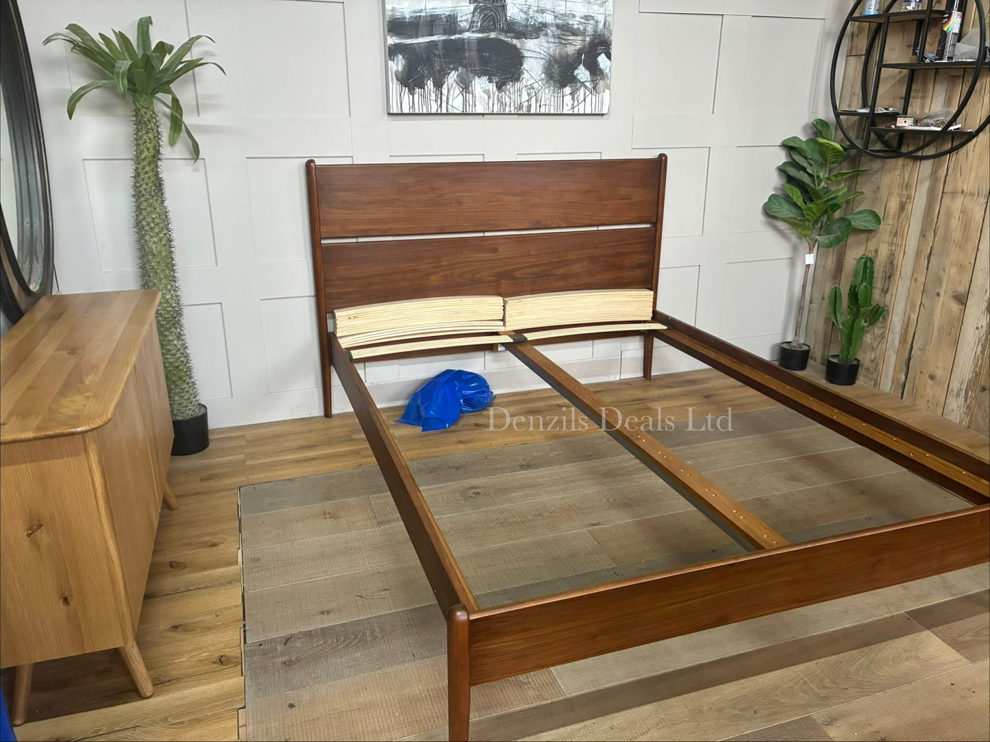 John Lewis Scandi Wood Bed Frame, King Size, Walnut RRP £749