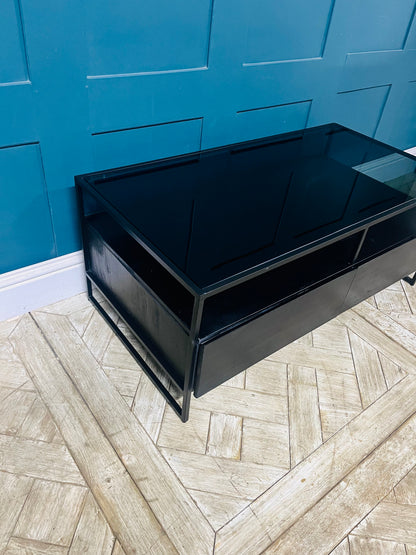 Made.com Kilby Coffee Table,  Black & Smoked Glass R33 RRp £550.
