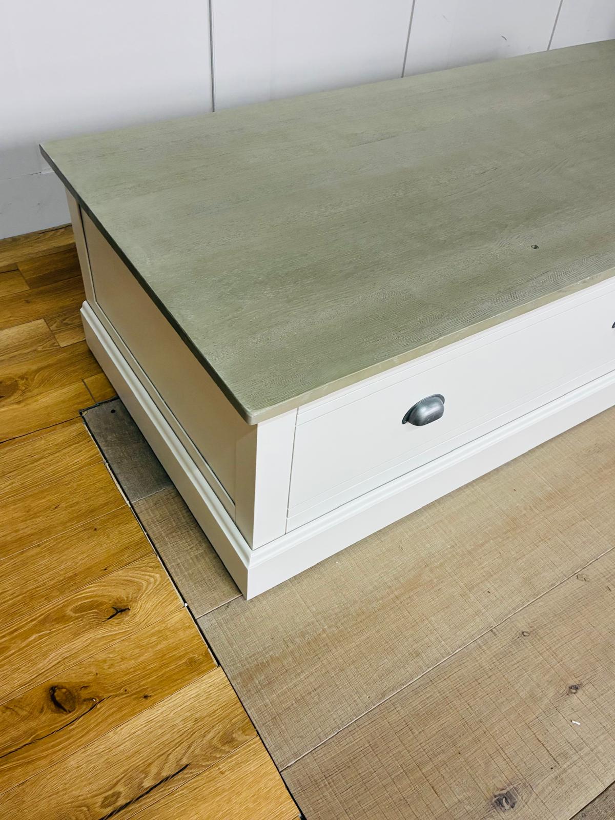 BROMPTON Painted Acacia & Ash Top Triple Wardrobe Rrp £1599..