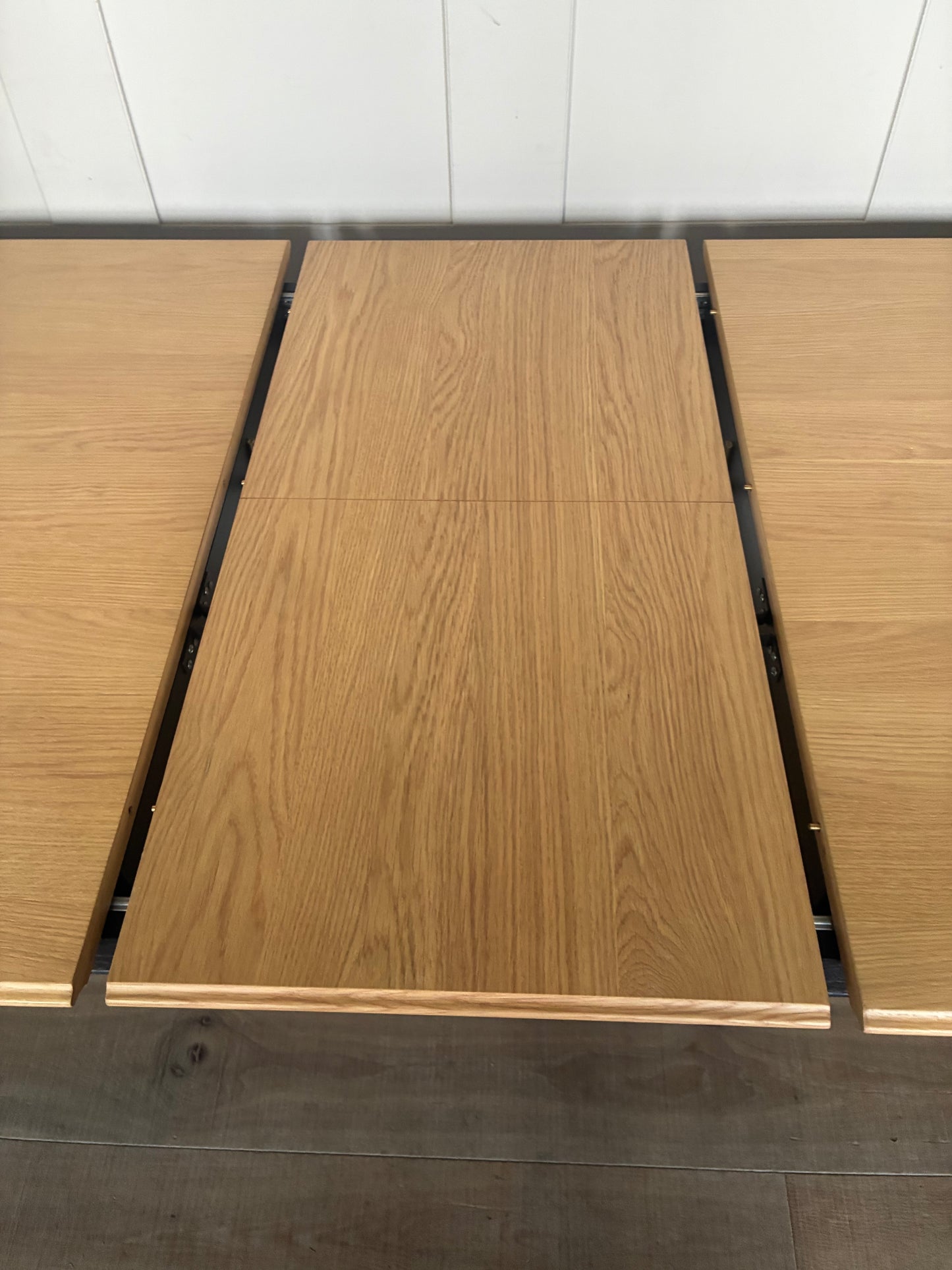 John Lewis Stanton Extending Dining Table, Oak/Black Rrp £799