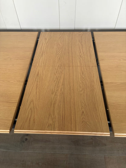 John Lewis Stanton Extending Dining Table, Oak/Black Rrp £799