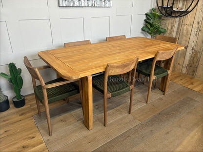 John Lewis Terra Garden Table And 6  Scandi Dining Chairs