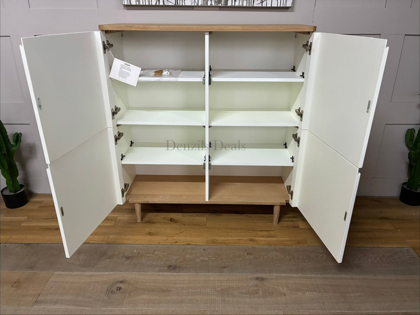 John Lewis Ebbe Gehl for John Lewis Mira Storage Cabinet, White/Oak RRP £750